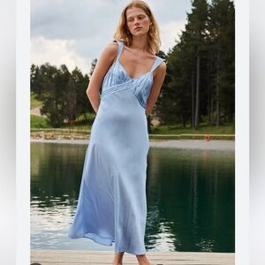Ciao Lucia Light Blue Severine Slip Dress NWOT